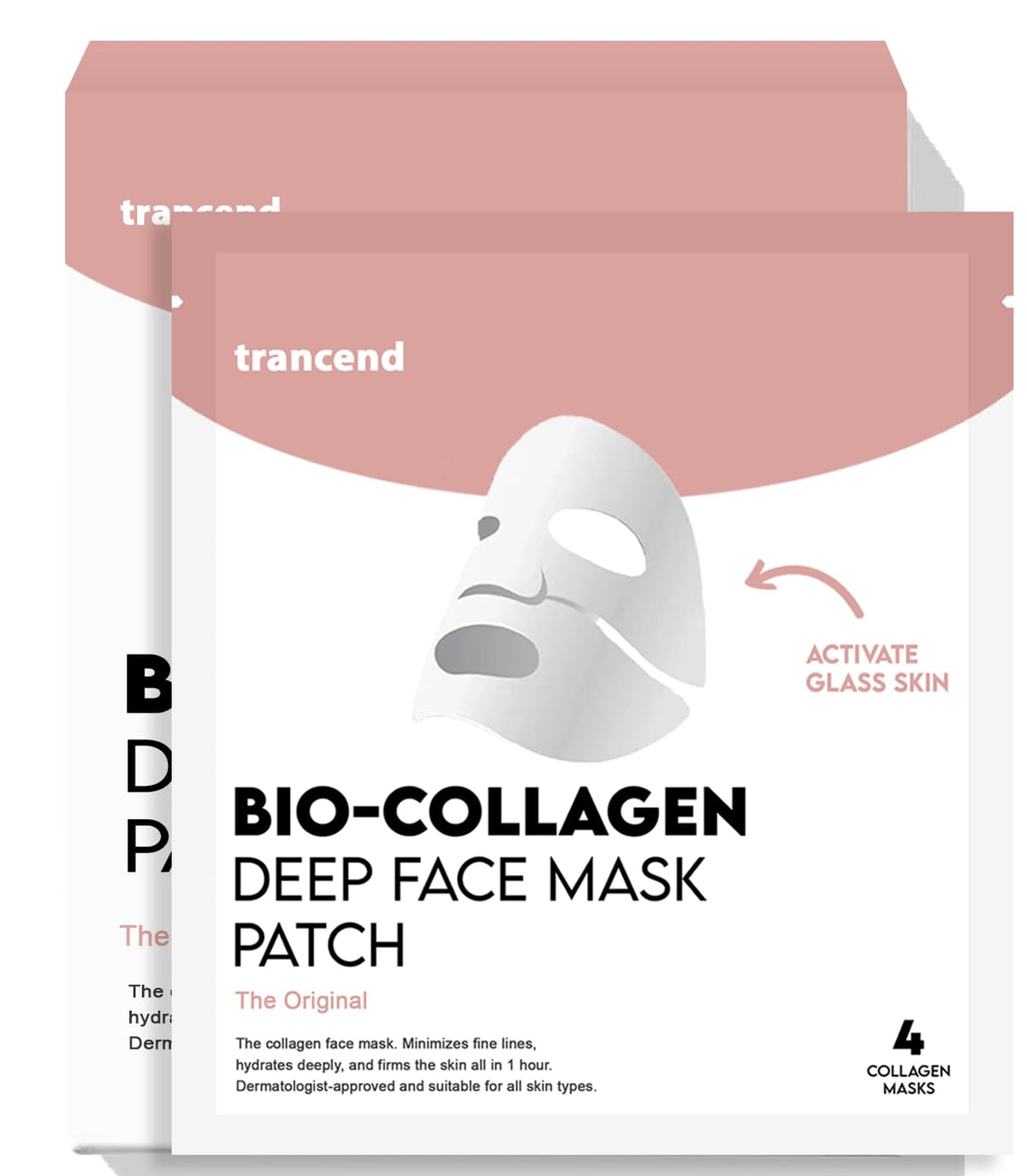 FrostGlow bio-collagen hydrogel overnight face mask 4-pack