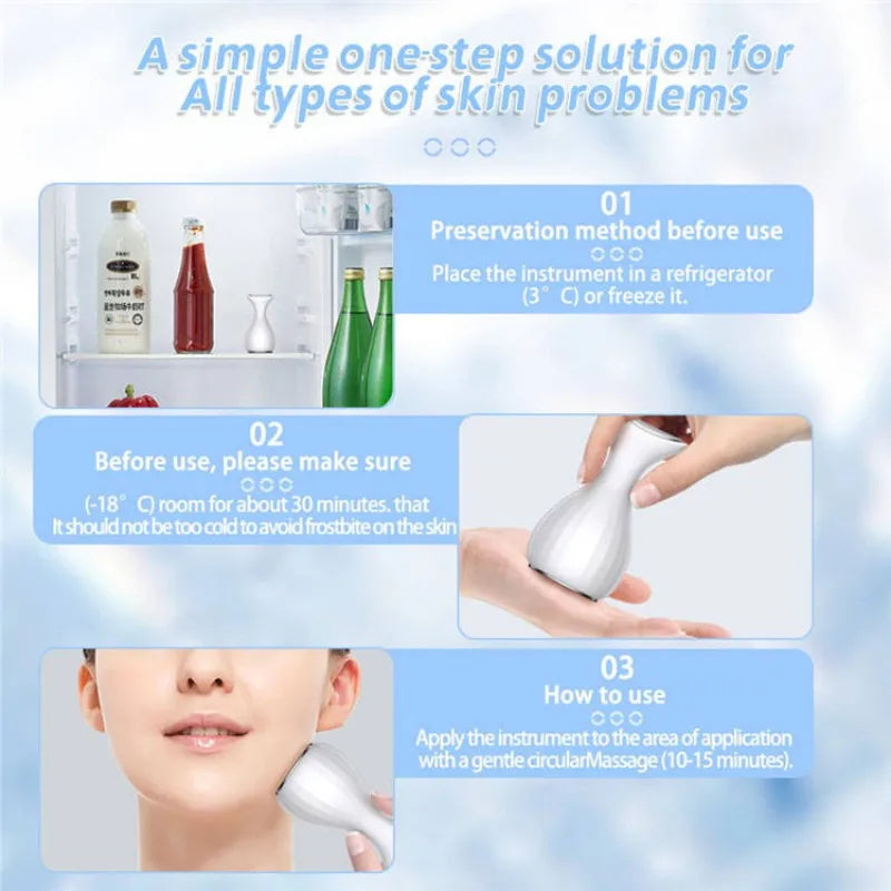 FrostGlow Cryo Cold Hammer — Skin-Cooling Facial Wand