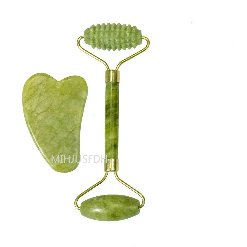 FrostGlow Jade Facial Roller — Cooling Lift & De-Puff