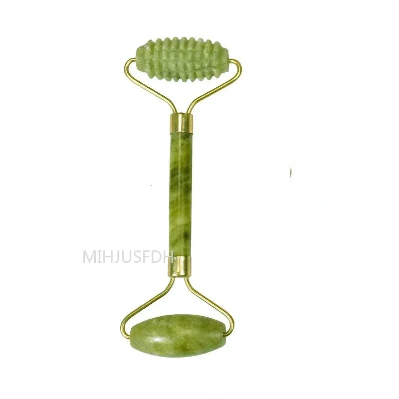 FrostGlow Jade Facial Roller — Cooling Lift & De-Puff