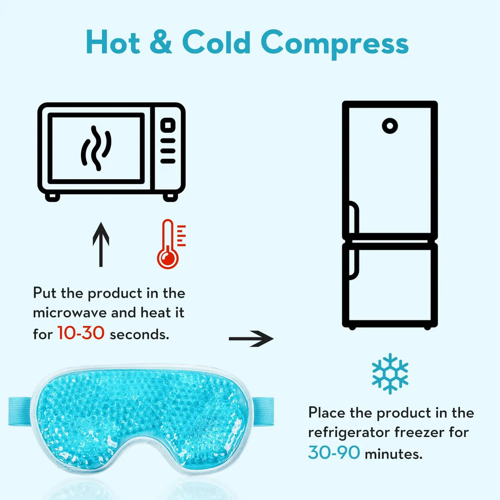 FrostGlow Cooling Gel Eye Mask — Reusable De-Puff Compress