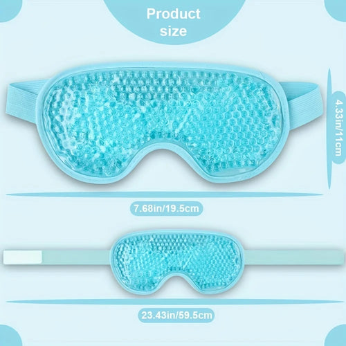 FrostGlow Cooling Gel Eye Mask — Reusable De-Puff Compress