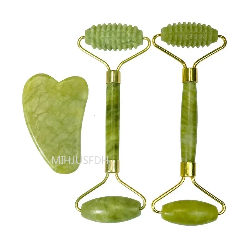FrostGlow Jade Facial Roller — Cooling Lift & De-Puff