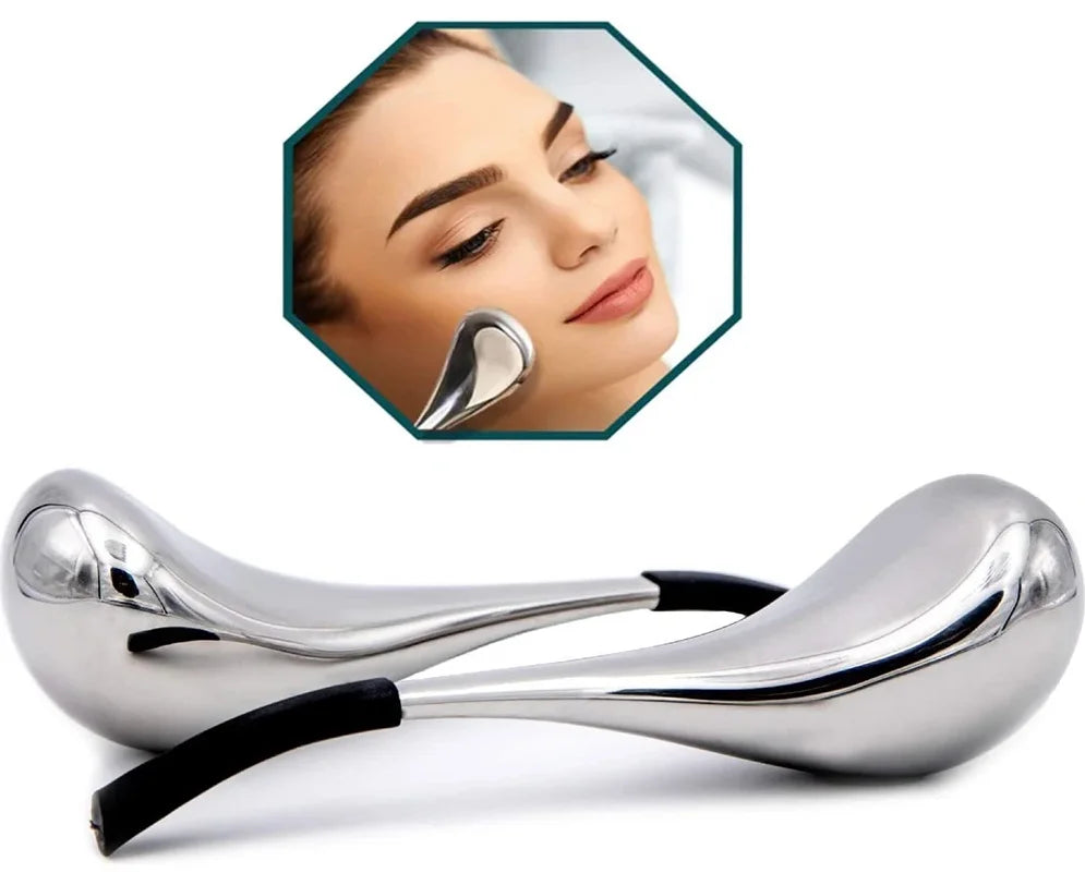 FrostGlow Cryo Cooling Globes — Stainless Ice Facial Sticks