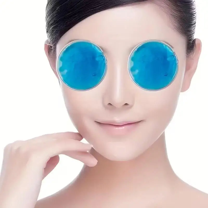 FrostGlow Hot & Cold Eye Compress — Reusable De-Puff Patches