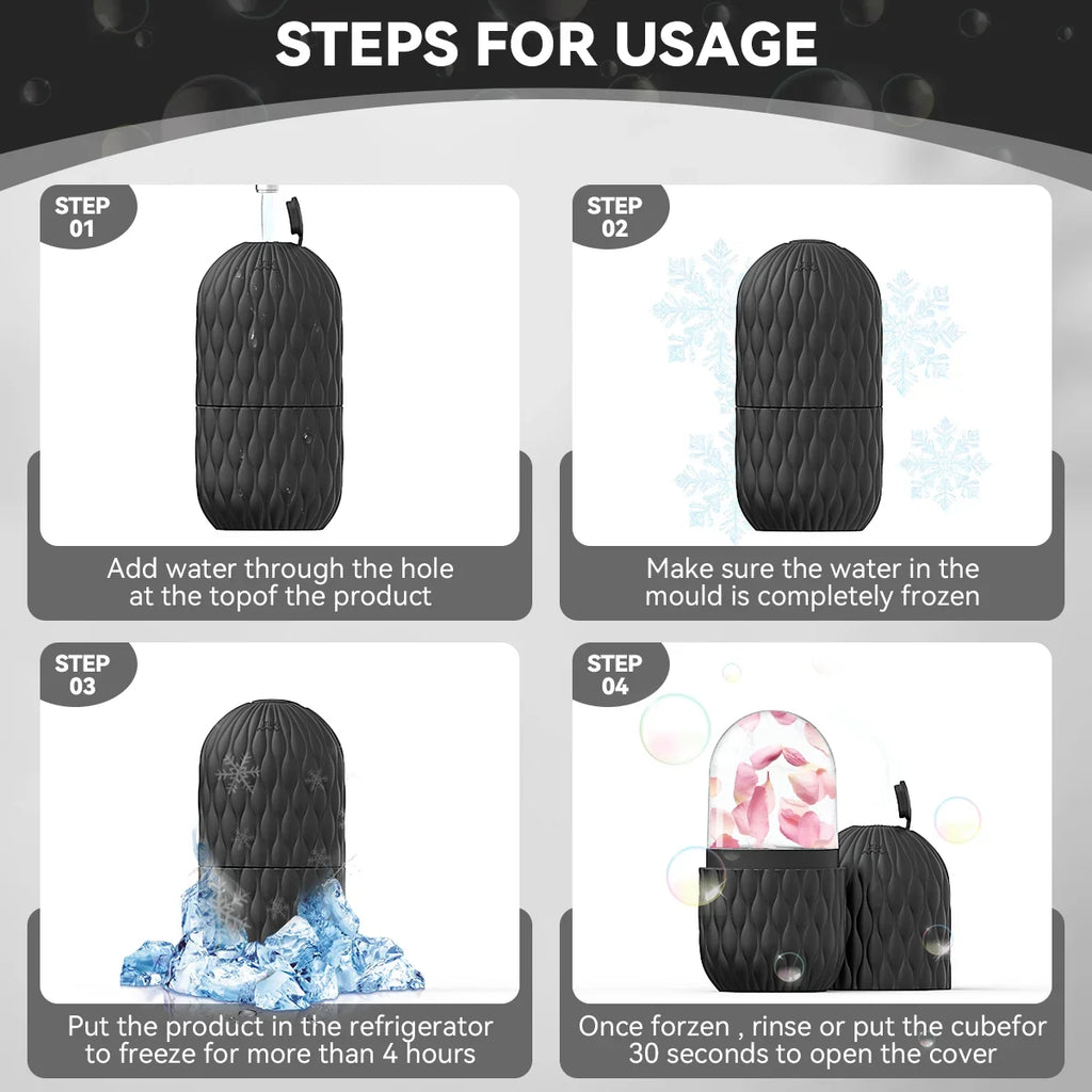 FrostGlow Ice Roller — Cooling Facial Massager for De-Puffing & Pores