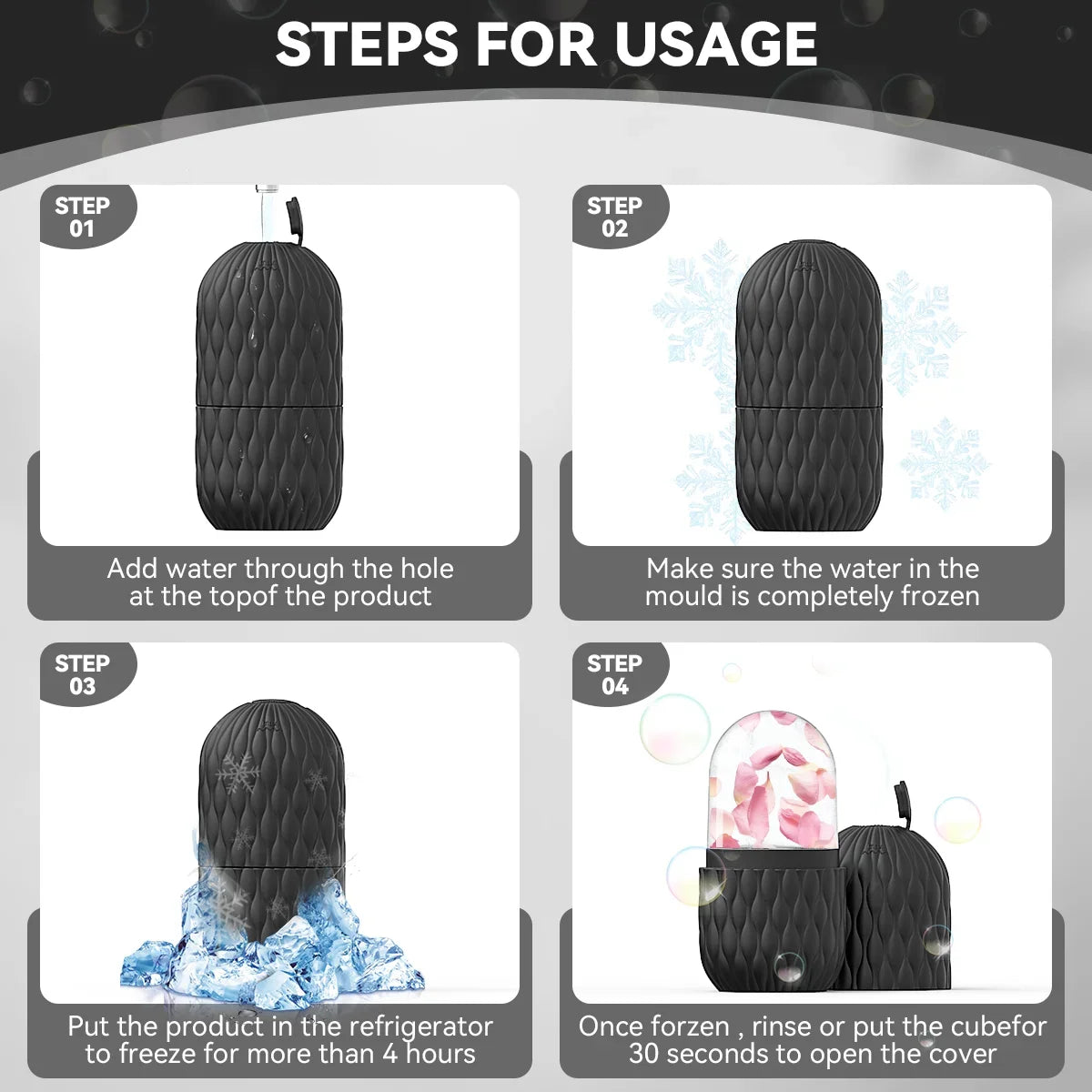 FrostGlow Ice Roller — Cooling Facial Massager for De-Puffing & Pores