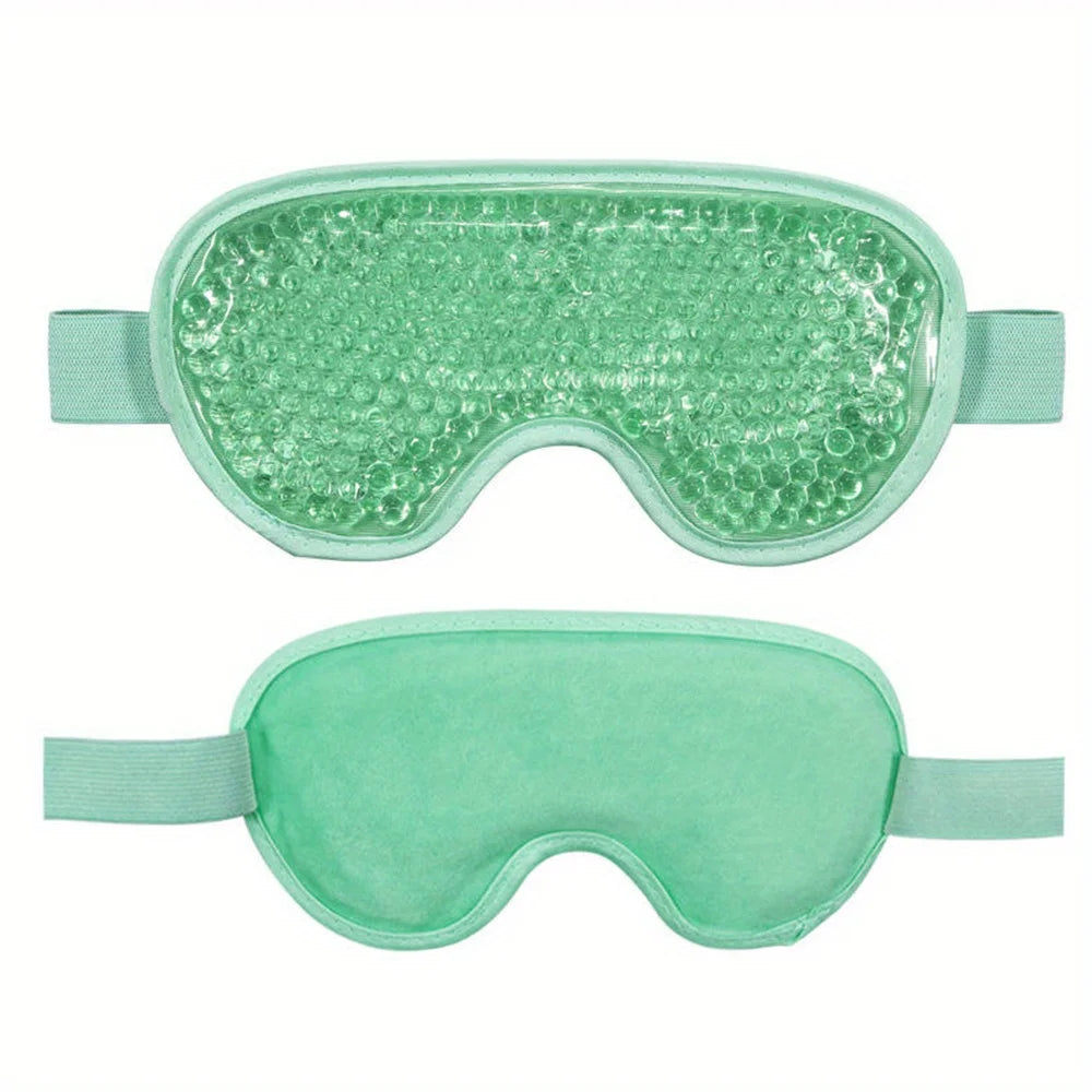 FrostGlow Cooling Gel Eye Mask — Reusable De-Puff Compress