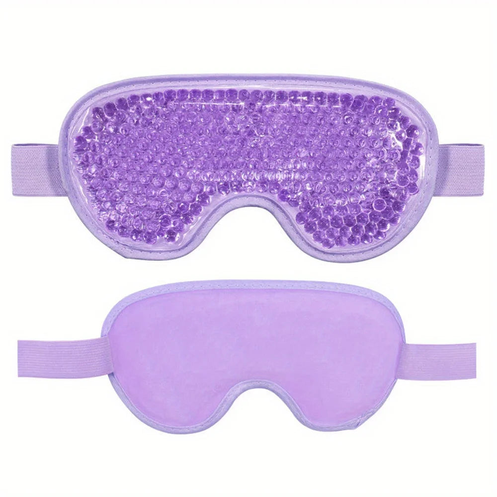 FrostGlow Cooling Gel Eye Mask — Reusable De-Puff Compress