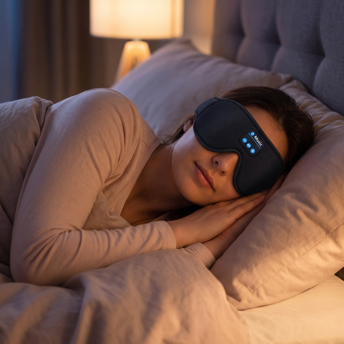 FrostGlow Sleep Sound Mask for travel, flights and shift work