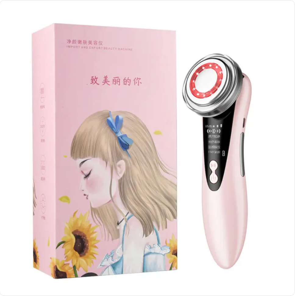 FrostGlow Ion Glow Wand — 5-Mode Ion, Vibration & Light Facial Device