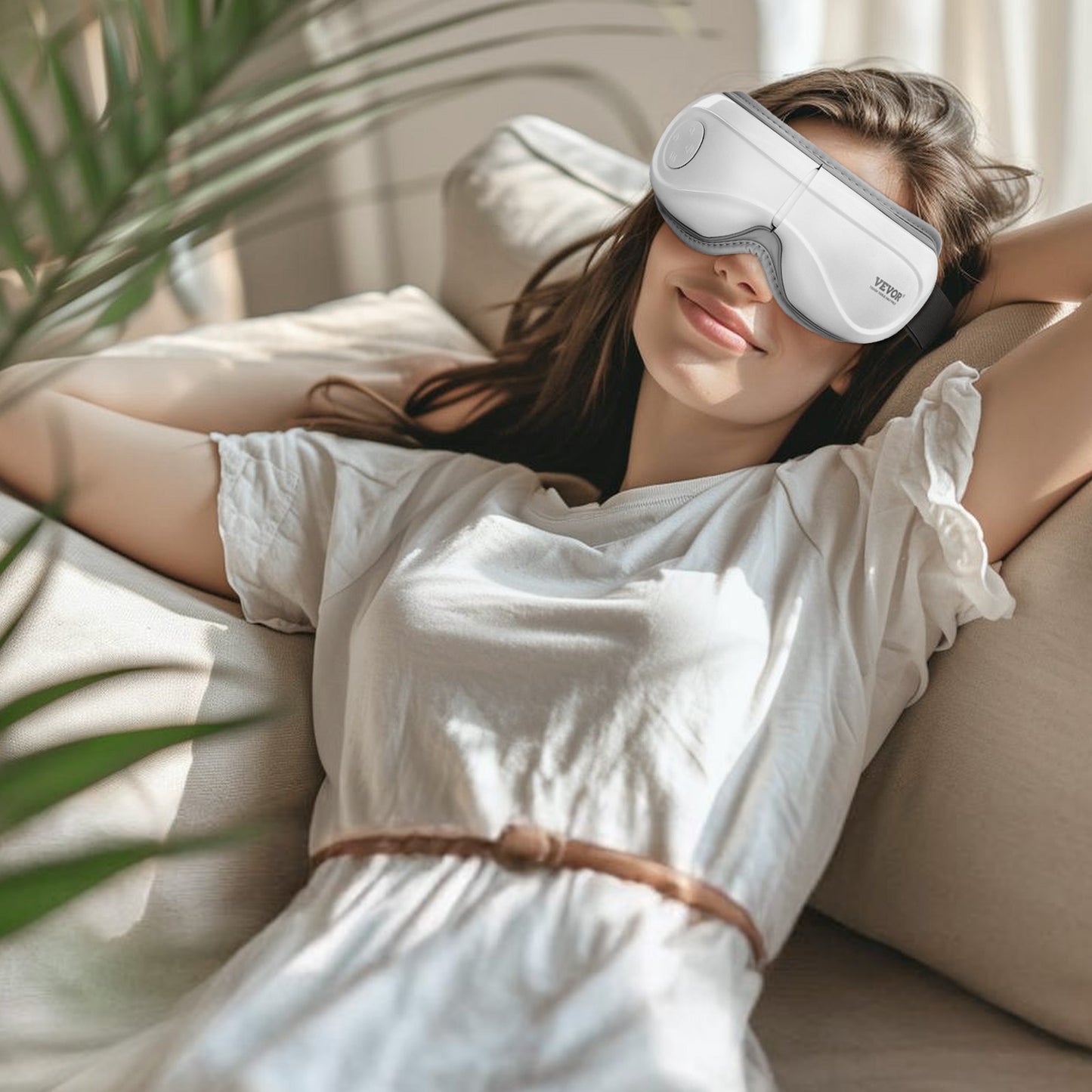 FrostGlow Dream Spa eye massager folded flat for travel